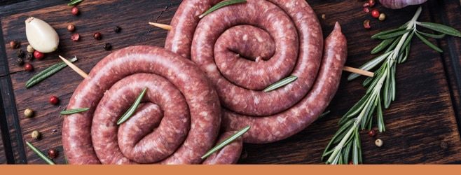 Stabilizer systems for plant-based sausages